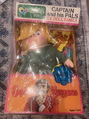 Vintage Captain Kangaroo Plush Doll – No. 582 by Child Guidance –In Original Box